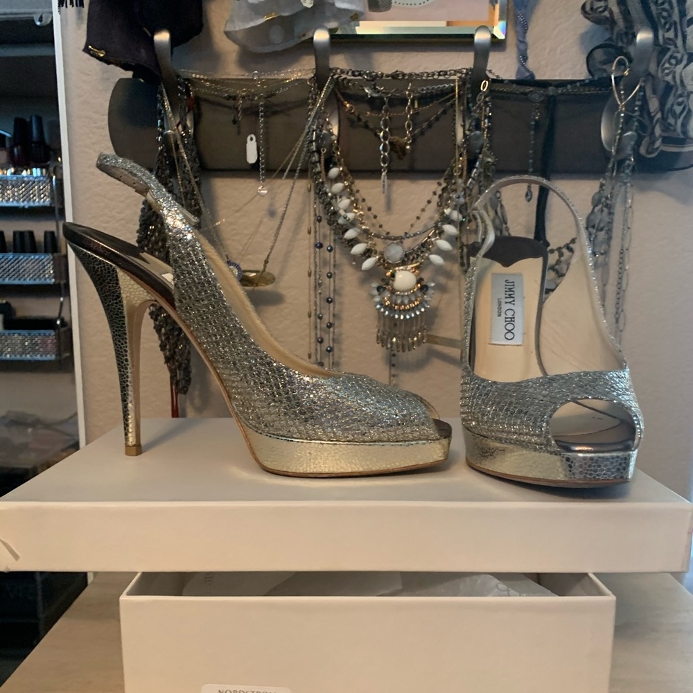 Jimmy Choo Clue Slingback Pump w/gorgeous detail